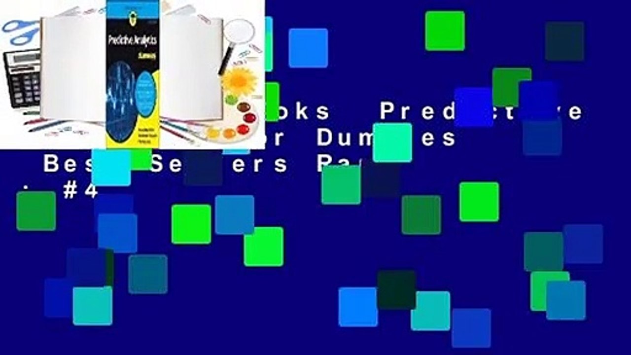 About For Books  Predictive Analytics for Dummies  Best Sellers Rank : #4