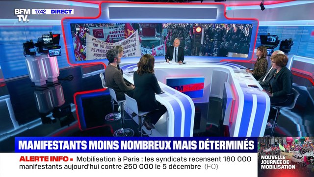 Story 2 : Grève contre la réforme des retraites: des manifestants moins nombreux mais déterminés - 10/12