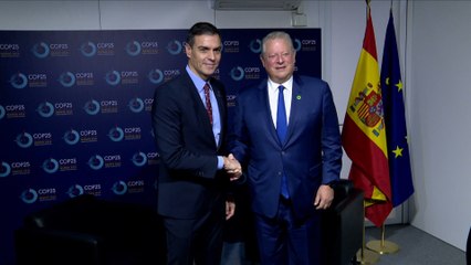 Reunión entre Sánchez y Al Gore