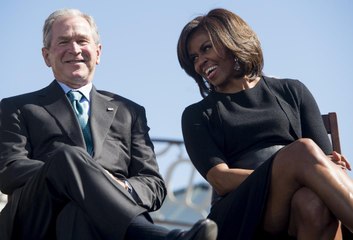 Michelle Obama Explained Her Friendship with George W. Bush