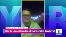Hijo de López Obrador baila al ritmo de Residente en el Zócalo de la CDMX