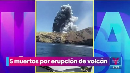 Erupción del volcán Whakaari en Nueva Zelanda deja al menos 5 muertos