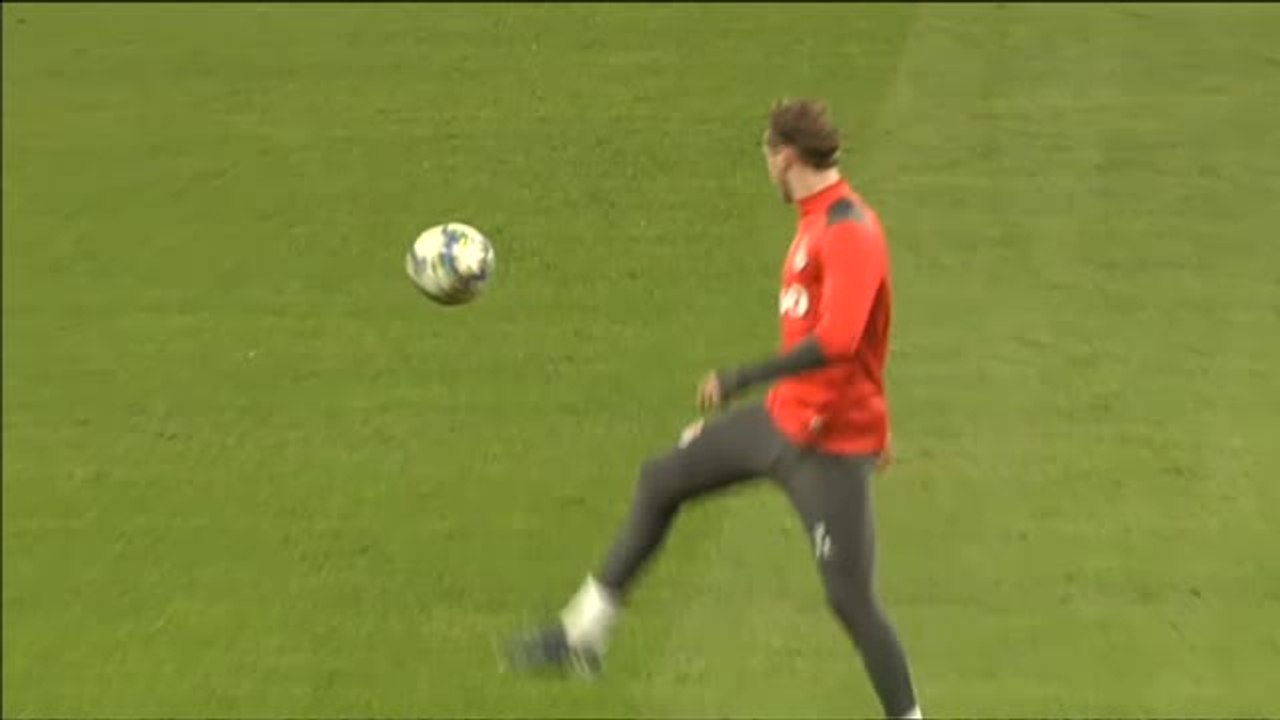 El Lokomotiv se entrena en el Wanda Metropolitano