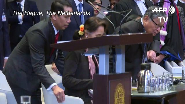 Aung Saan Suu Kyi leaves ICJ after leading Myanmar's defence