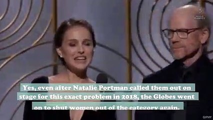 The Golden Globes Best Director nominations list doesn't include a single woman, and Twitter is not having it