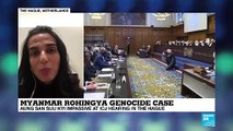 Myanmar Rohingya genocide case : Aung San Suu Kyi at ICJ hearing in the Hague