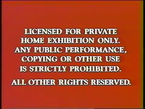 Rare Orange-Red Warning Screens/Rare Walt Disney Home Video Logo