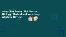 About For Books  Tick Vector Biology: Medical and Veterinary Aspects  Review
