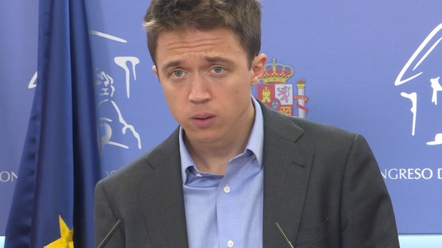 Íñigo Errejón en rueda de prensa tras reunirse con el Rey