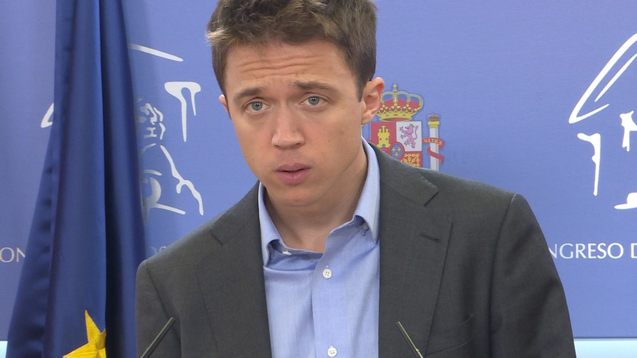 Íñigo Errejón en rueda de prensa tras reunirse con el Rey