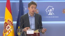 Errejón traslada al Rey su 