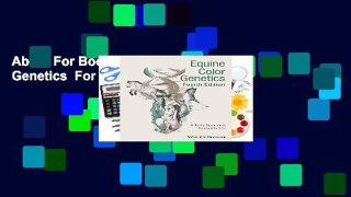 About For Books  Equine Color Genetics  For Free