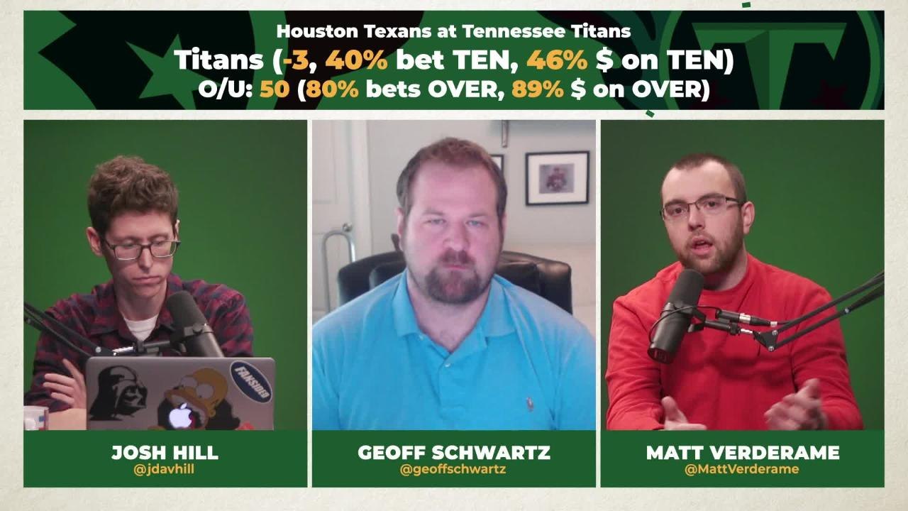 Place Your Bets: Texans v Titans