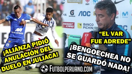 ALIANZA LIMA PEDIRÁ ANULAR DUELO CON BINACIONAL | PABLO BENGOECHEA ARREMETE EN CONFERENCIA