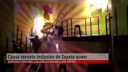 Secretaría de Cultura crea polémica con pintura de Zapata feminizado