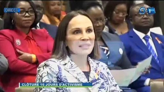 RTG - Présence du Premier ministre Julien Bekale à la cérémonie de clôture de la sensibilisation contre les violences à l’égard des femmes