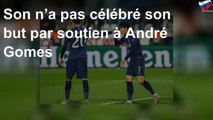 Son n’a pas célébré son but par soutien à André Gomes