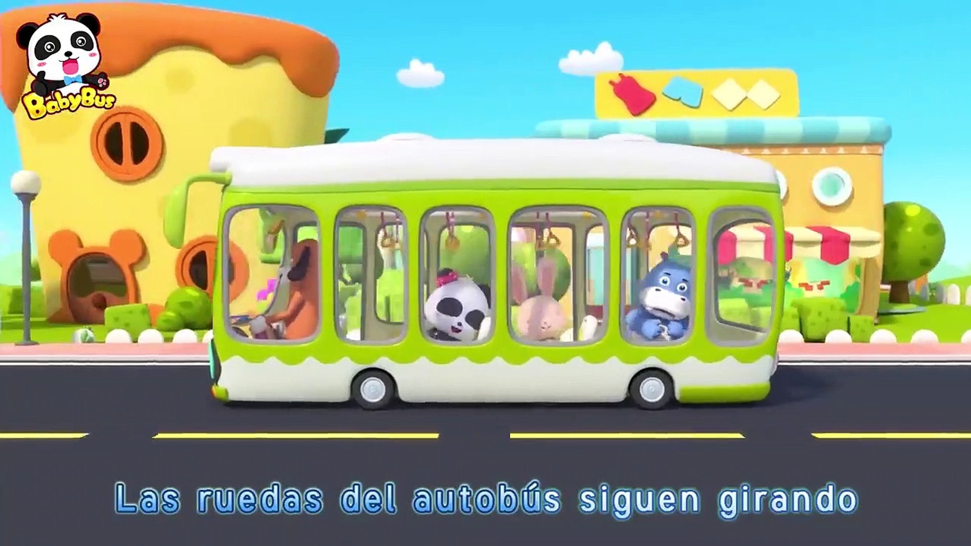 En el Autobús | Canciones Infantiles | Las Ruedas de Autobús | Buenos  Modales | BabyBus, image size:1920x1080