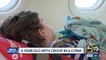 3-year-old with croup in a coma, flown to get treatment