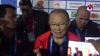 HLV Park Hang Seo: "Tôi xin cảm ơn tất cả mọi người với tấm HCV SEA Games 30 lịch sử"