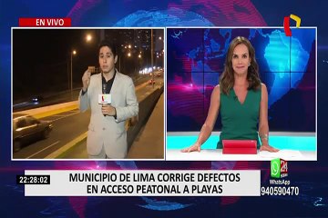 Costa Verde: Municipio de Lima corrige defectos en acceso peatonal a playas