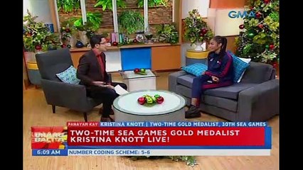 Unang Hirit: Two-time SEA Games gold medalist Kristine Knott, LIVE sa 'Unang Hirit!'