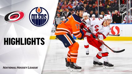 NHL Highlights | Hurricanes @ Oilers 12/10/19