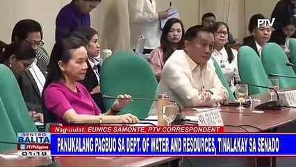 Panukalang pagbuo sa Department of Water and Resources, tinalakay sa Senado
