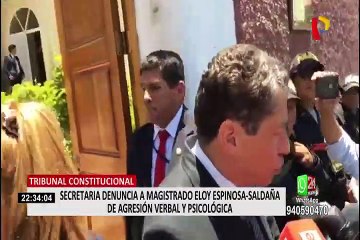 TC: Eloy Espinosa podría ser vacado de su cargo tras denuncia de secretaria