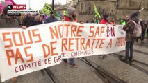 Réforme des retraites : à Nantes, les manifestants attendent les annonces du Premier ministre