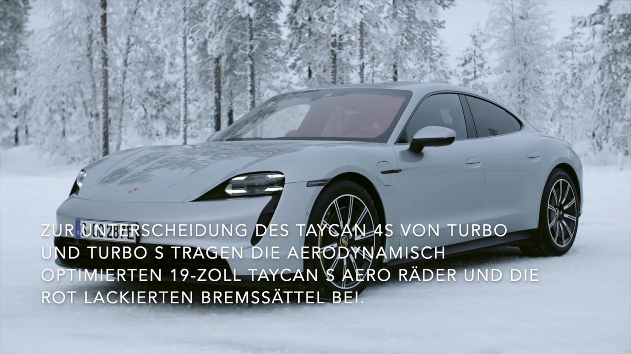 Das Exterieur-Design des neuen Porsche Taycan 4S