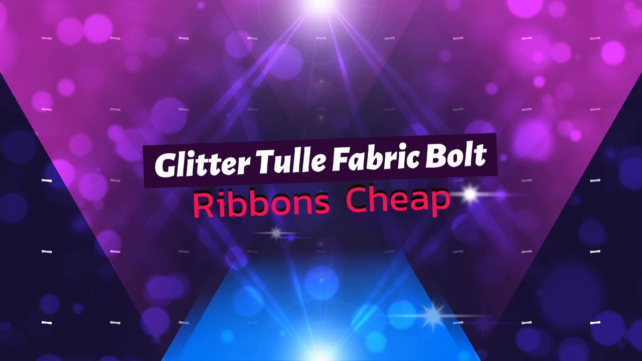 Glitter Tulle Fabric Bolt