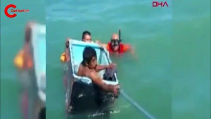 Yardım çağrısı ekipleri harekete geçirdi: Balıkçıları buzdolabı kurtardı