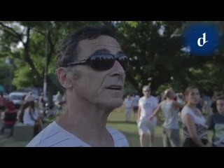 La Plaza de los Artistas en Parque Saavedra con reclamos a Macri