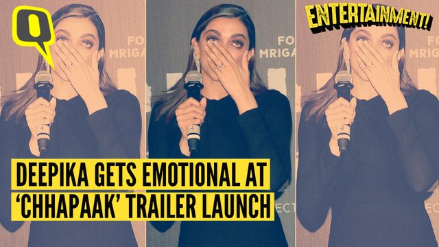 Deepika Padukone Gets Emotional at ‘Chhapaak’ Trailer Launch