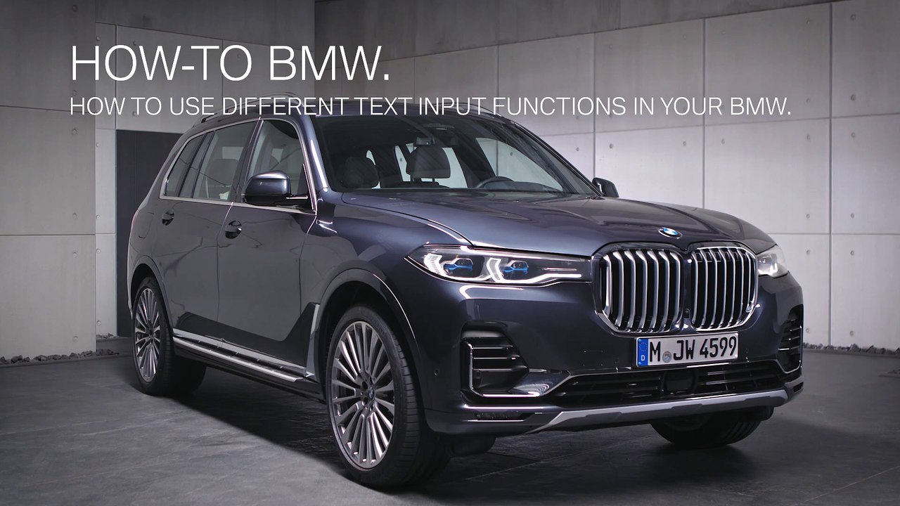 How to use different text input functions in your BMW – BMW How-To