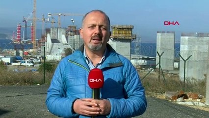 1915 Çanakkale Köprüsü yükseliyor