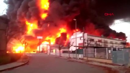 Barselona'daki yangın bölge sakinleri uzaklaştırılıyor