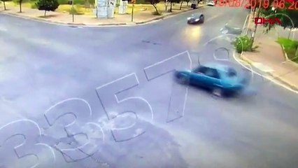 İkiye bölünen araçtan böyle kurtuldu