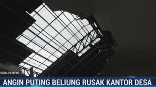 Puting Beliung Rusak Kantor Desa di Semarang