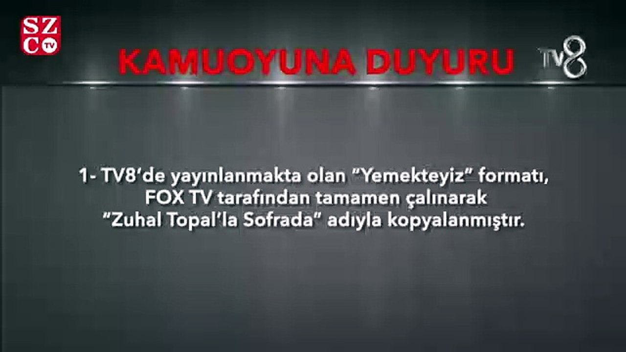 'Yemekteyiz' tartışması sürüyor