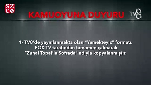 'Yemekteyiz' tartışması sürüyor