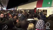 Grève contre la réforme des retraites : la gare du Nord à Paris toujours saturée