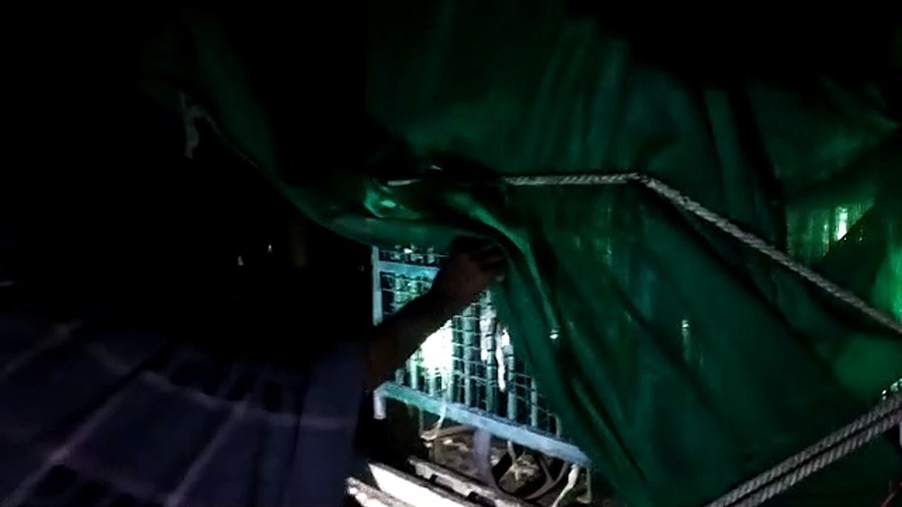 The lamp was provided in a cage