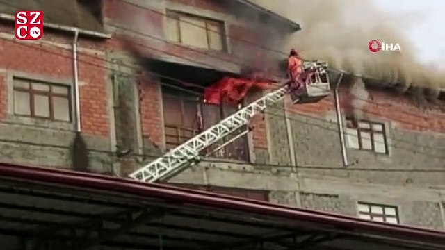 Mobilya atölyesinde yangın! Yanındaki evler boşaltıldı