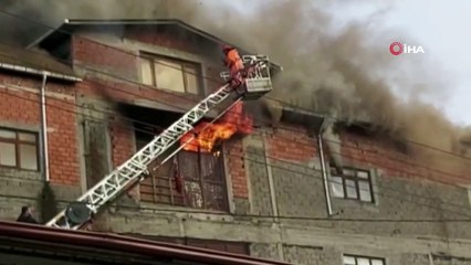 Zonguldak'ta mobilya atölyesinden büyük yangın