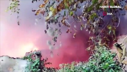 Zonguldak'ta mobilya atölyesinden büyük yangın