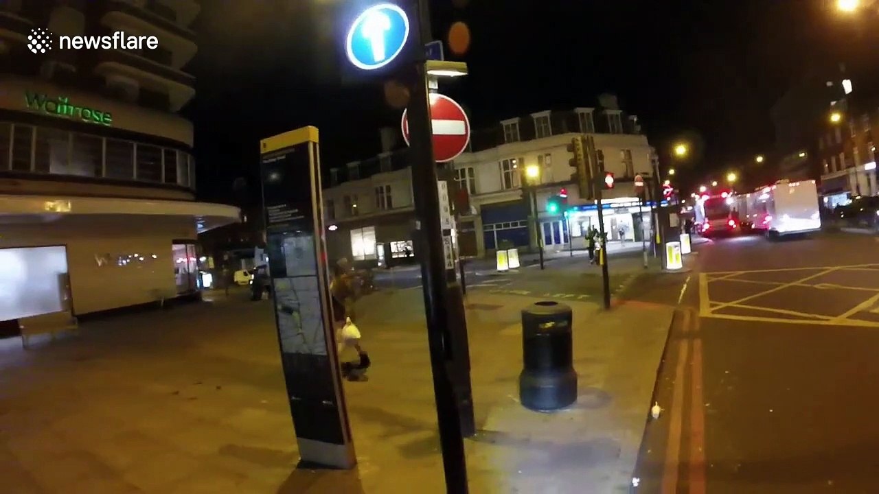 Brazen bike thief caught in the act by owner on busy London street