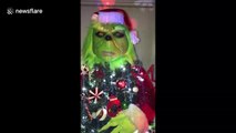 UK woman tops her Christmas tree with large Grinch ornament