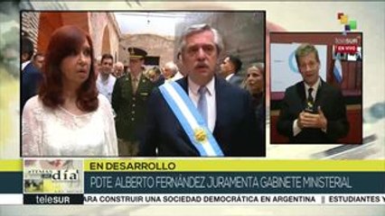 Argentina: pdte. Fernández juramenta a ministros de su gobierno